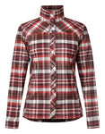 Kerrits Triple Chill Sun Shirt; Sangria Plaid