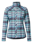 Kerrits Triple Chill Sun Shirt: Topaz Plaid