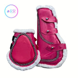 Fuchsia Saddle Pad, Boots and Bonnet set