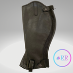!!!NEW!!!  Rubenesque Rider Leather Half Chaps BLACK