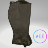 !!!NEW!!!  Rubenesque Rider Leather Half Chaps BLACK