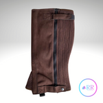 RR Amara Faux Suede Half Chaps. Brown