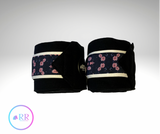 Saddle pad, Bonnet and Bandages Set.